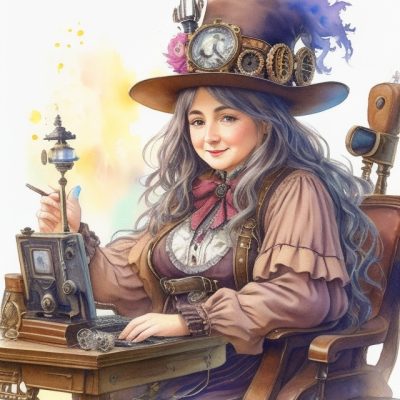 DreamShaper_v7_steampunk_old_woman_vintage_dynamic_full_body_s_2 (1)